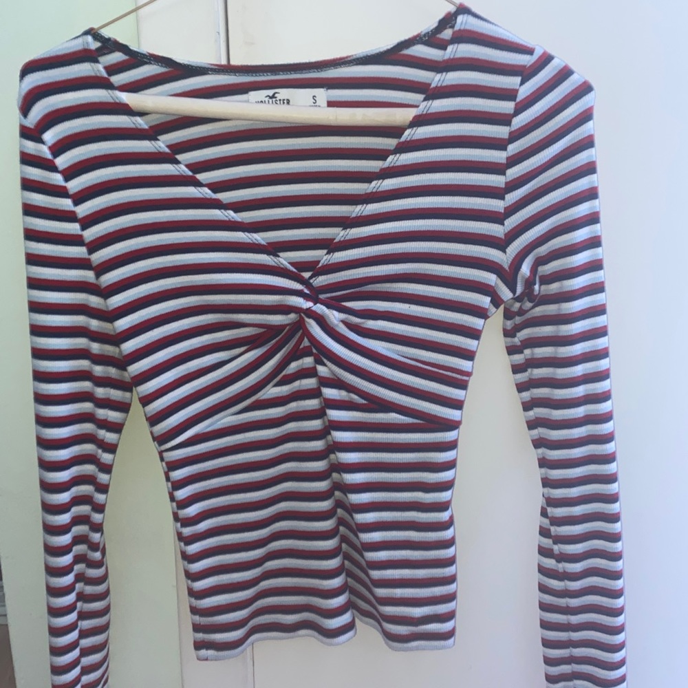 Hollister striped long sleeve shirt